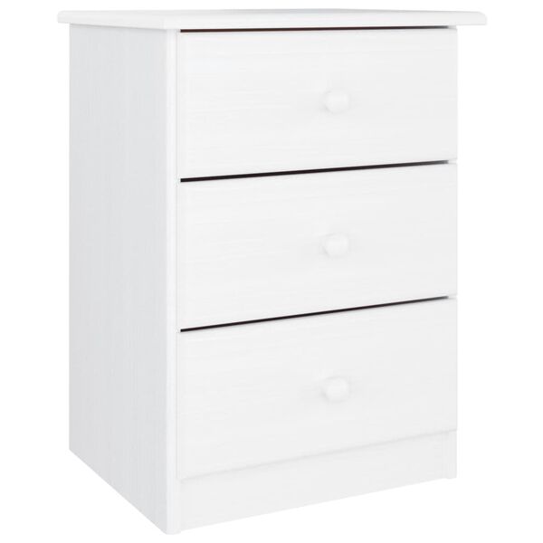 vidaXL Table de chevet ALTA blanc 41x35x55,5 cm bois de pin massif