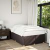 vidaXL Cadre de lit sans matelas marron fonc&eacute; 120x200 cm tissu