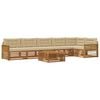 vidaXL Ensemble de canap&eacute;s d'ext&eacute;rieur 7 pc Naturel et Beige