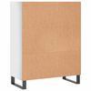 vidaXL Armoire à étagères blanc brillant 69,5x32,5x90 cm