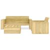 vidaXL Salon de jardin 3 pcs Bois de pin impr&eacute;gn&eacute;