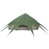 vidaXL Tente tipi avec toit avec &eacute;vent Vert et gris 600 x 600 x 347 cm
