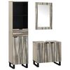 vidaXL Ensemble de mobilier de salle de bain 3 pc Blanc