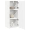 vidaXL Armoire suspendue Blanc 40 x 31 x 100 cm Bois d'ing&eacute;nierie