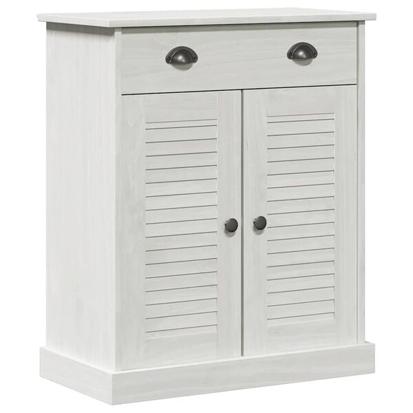 vidaXL Armoire de salle de bain avec porte VIGO Blanc et Blanc Antique