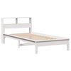 vidaXL Lit bibliothèque sans matelas blanc 75x190cm bois de pin massif