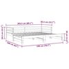 vidaXL Lit coulissant sans matelas 80x200 cm