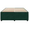 vidaXL Cadre de lit sans matelas vert fonc&eacute; 140x200 cm velours