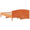 vidaXL Cadre de lit sans matelas cire marron 120x200cm bois pin massif