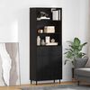 vidaXL Haut Armoire avec tiroir Ch&ecirc;ne noir 69,5 x 34 x 180 cm