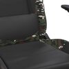 vidaXL Chaise de jeu de massage Noir et camouflage Similicuir