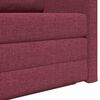 vidaXL Canap&eacute;-Lit 110cm Bordeaux tissu