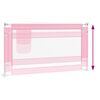 vidaXL Barri&egrave;re de s&eacute;curit&eacute; de lit d'enfant Rose 150x25 cm Tissu