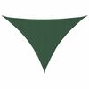 vidaXL Voile parasol Tissu Oxford triangulaire 3,5x3,5x4,9m Vert fonc&eacute;