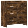 vidaXL Buffet Ch&ecirc;ne fum&eacute; 75 x 33 x 80 cm Bois d'ing&eacute;nierie