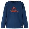 vidaXL T-shirt enfants &agrave; manches longues bleu marine 92