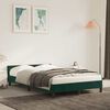 vidaXL Cadre de lit sans matelas vert fonc&eacute; 120x200 cm velours