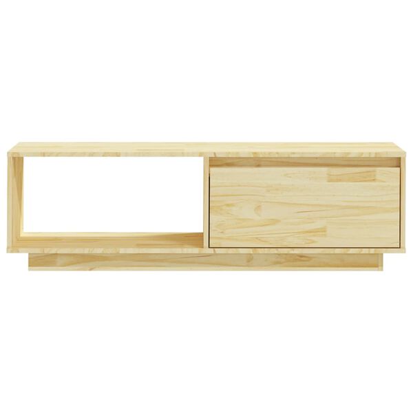 vidaXL Meuble TV 110x30x33,5 cm Bois de pin massif