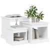 vidaXL Tables basses 3 pcs blanc brillant bois d'ingénierie