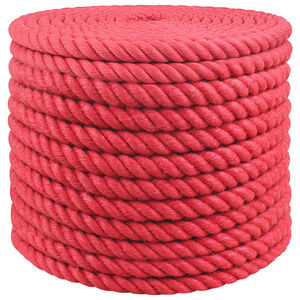 vidaXL Corde en Jute 20 mm Rouge Jute 100% Tossa