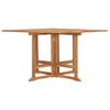 vidaXL Table &agrave; manger pliable de jardin 120x120x75 cm Bois de teck