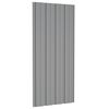 vidaXL Panneaux de toiture 12 pcs Acier galvanisé Gris 100x45 cm