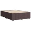 vidaXL Cadre de lit sans matelas marron fonc&eacute; 140x190 cm tissu