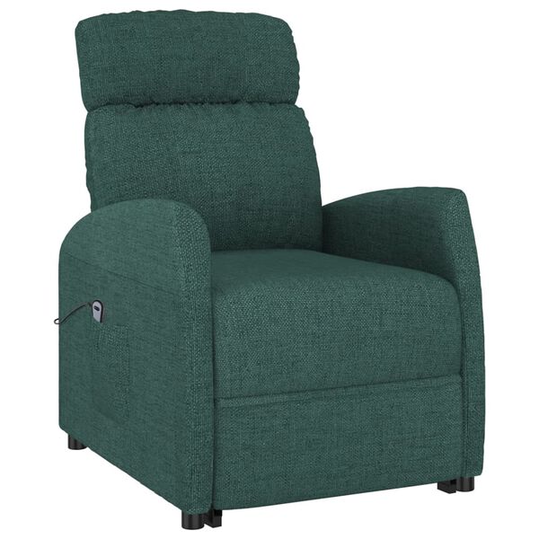 vidaXL Fauteuil Vert foncé Tissu