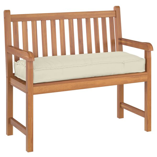 vidaXL Coussin Cr&egrave;me 110 x 40 x 8 cm Tissu Oxford