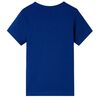 T-shirt pour enfants avec manches courtes bleu fonc&eacute; 140