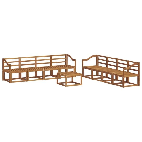 vidaXL Ensemble de canap&eacute;s d'ext&eacute;rieur 9 pcs Naturel