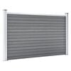 vidaXL Cl&ocirc;ture de jardin WPC 353x106 cm Gris