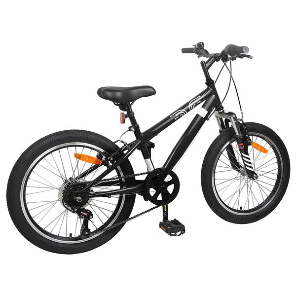 vidaXL Kids Mountain Bike 20 Pouces 6-Speed pour 5-8 ans Noir