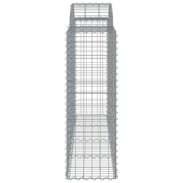 vidaXL Panier de gabions arqué 200x50x120/140 cm Fer galvanisé