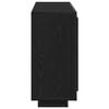 vidaXL Buffet Ch&ecirc;ne noir 92 x 35 x 75 cm Bois d'ing&eacute;nierie