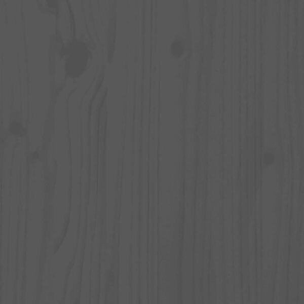 vidaXL T&ecirc;te de lit Gris 206x4x100 cm Bois massif de pin