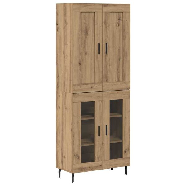 vidaXL Haut Armoire 2 pcs Ch&ecirc;ne artisanal Bois d'ing&eacute;nierie