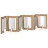 vidaXL Porte de chien pliable avec supports 6 pcs Ch&ecirc;ne artisanal