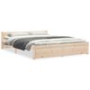 vidaXL Cadre de lit sans matelas bois massif 150x200 cm