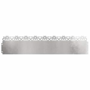 vidaXL Bordures de pelouse 10 pc 103 x 0,05 x 22 cm Acier inoxydable