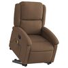 vidaXL Fauteuil de massage inclinable Marron Tissu