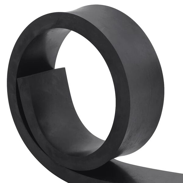 vidaXL Bordure en caoutchouc de chasse-neige noir 100x10x2 cm