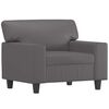 vidaXL Fauteuil Gris 60 cm Similicuir