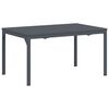 vidaXL Table &agrave; d&icirc;ner d'ext&eacute;rieur Anthracite 210 x 90 x 73 cm Acier
