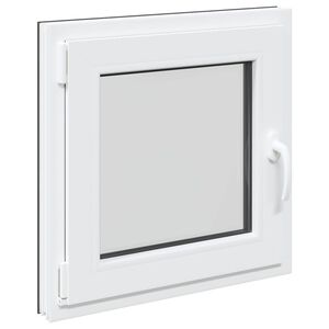 vidaXL Fen&ecirc;tre de sous-sol RISOR 50 x 50 cm PVC et verre Anthracite