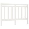 vidaXL T&ecirc;te de lit Blanc 156x4x100 cm Bois massif de pin