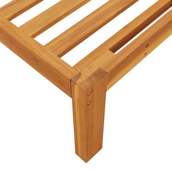 vidaXL Canapés d'angle palette de jardin 2 pcs bois massif d'acacia