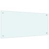 vidaXL Dosseret de cuisine couleur Lait 90x40 cm Verre tremp&eacute;
