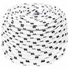 vidaXL Corde utilitaire polyvalente 8 mm 25 m Blanc Polyester