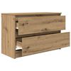 vidaXL Meuble TV ch&ecirc;ne artisanal 80x35x54 cm bois d'ing&eacute;nierie